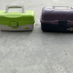 Two tackle boxes 