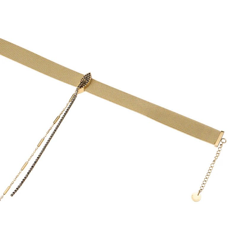 Gold Demon Choker Necklace