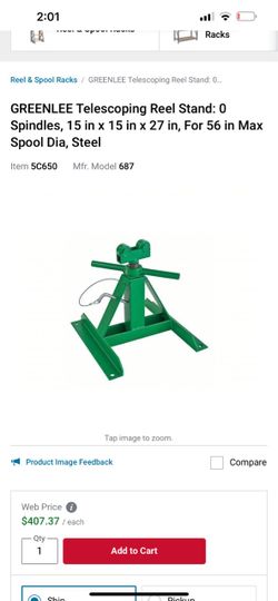Pair of Greenlee spool jacks
