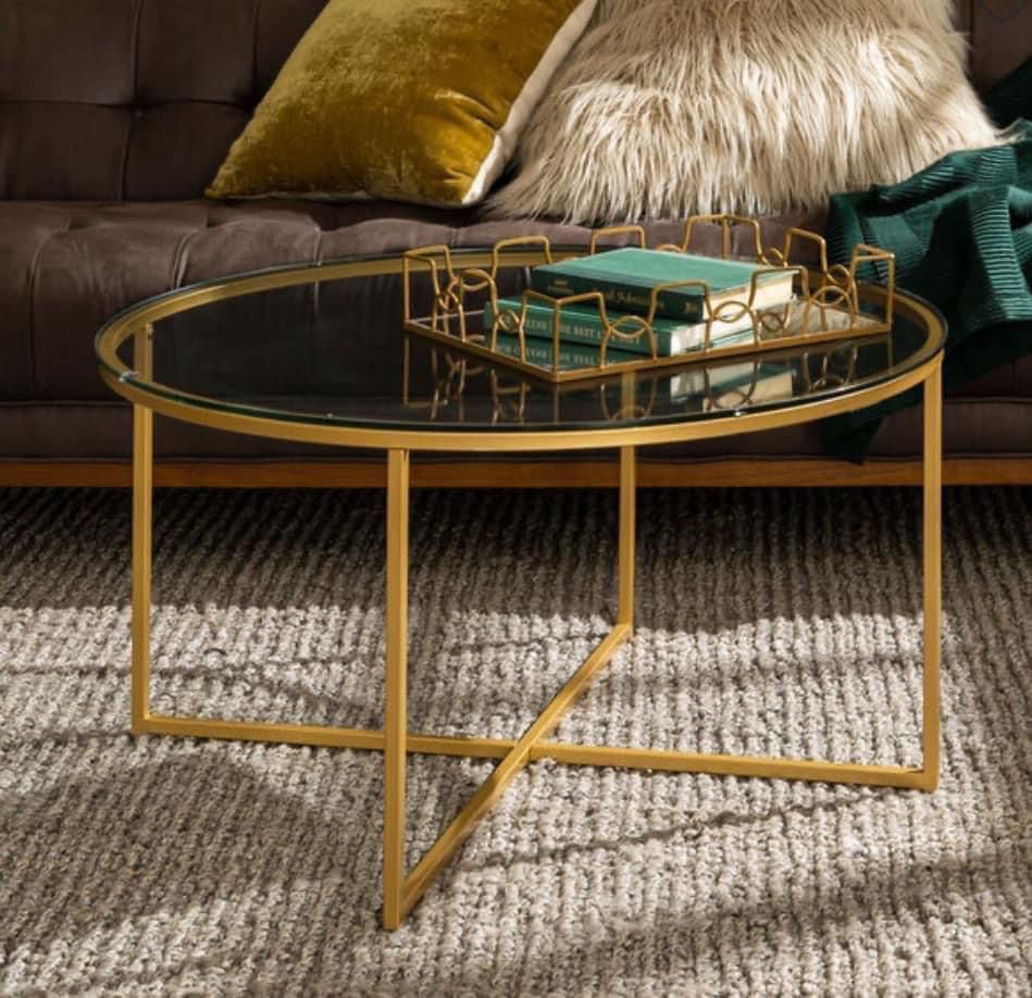 New 36” Round Contemporary Coffee Table 