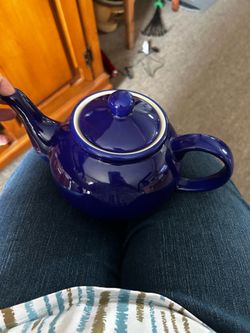 Cobalt blue teapot