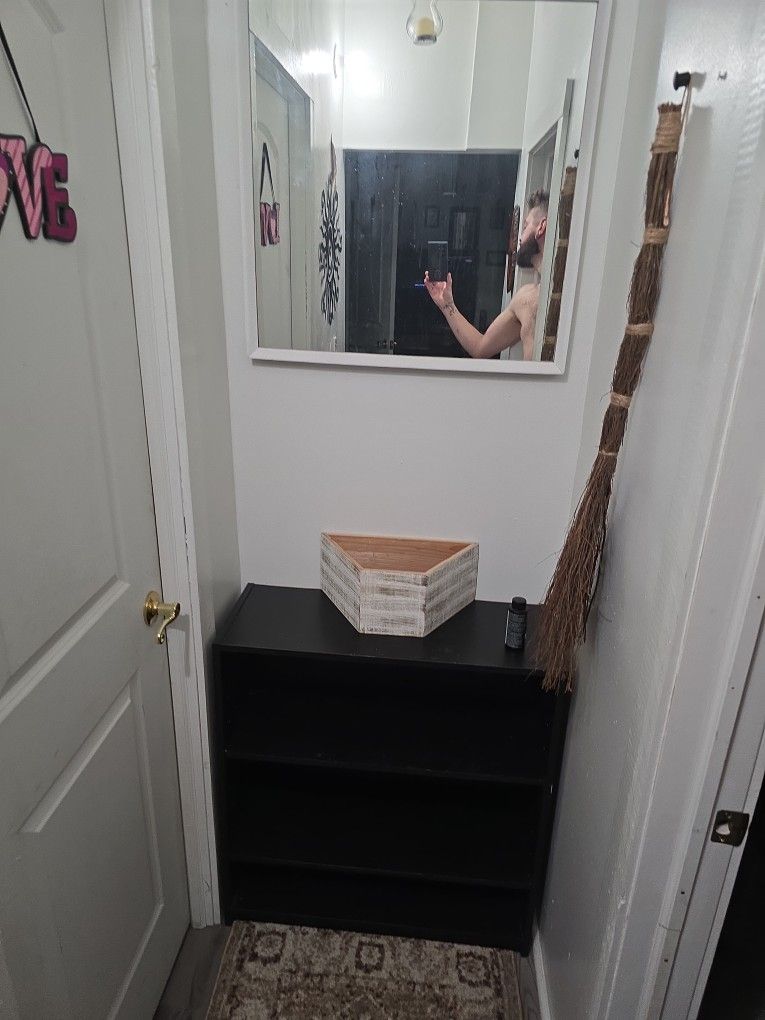 Shelves And Mirror.