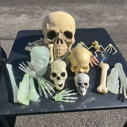 Lot of Halloween skulls. Pricing for all