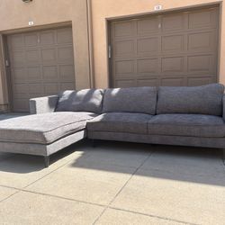 Delivery Available! Living Spaces Cosmos Sectional Sofa With Chaise