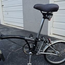2x Brompton Folding Bicycles - 3 Speed 