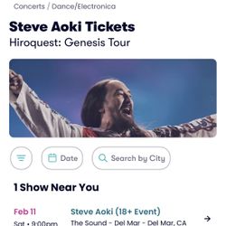 2 Steve Aoki Concert Tickets