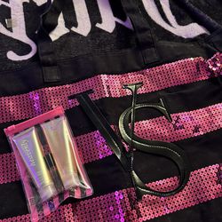 Victoria’s Secret Tote Bag And Mini Heavily Bundle 
