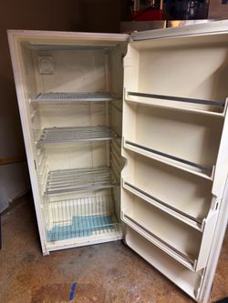 White Upright freezer