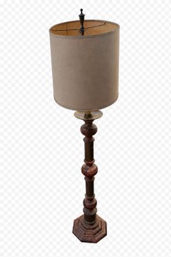 Wooden Knob Creek of Morganton Floor Lamp with Shade