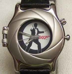 007 JAMES BOND COLLECTOR'S RETRO SHUTTER (IRIS) WATCH Rare (TRADE??)Original 007 James Bond Collector's Wristwatch