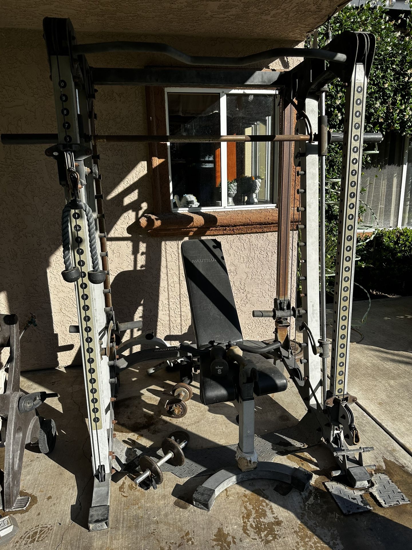 Nautilus NT-CC1 Smith Machine with Cable Crossover with weights