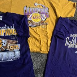 Vintage Lot Of Los Angeles Lakers Shirts