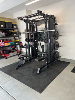 2in1 Pro Series - All in One Home Commercial Gym - Dual Cable Machine - Squat Rack - Bench Press - (Weights Fitness Exercise) 