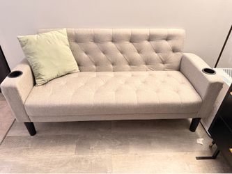 Loveseat Sofa Couch with Cup Holders and USB Ports