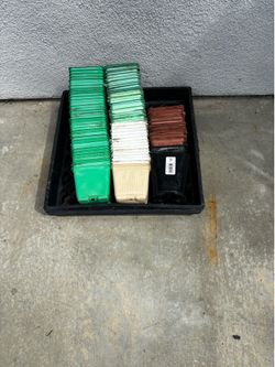 Nursery 3/4 gall pots and supports all for $20