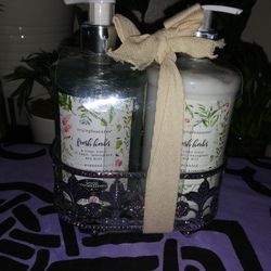 Hand Soap & Lotion With Caddy