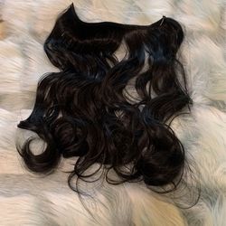 Jet Black Human Hair Extension 