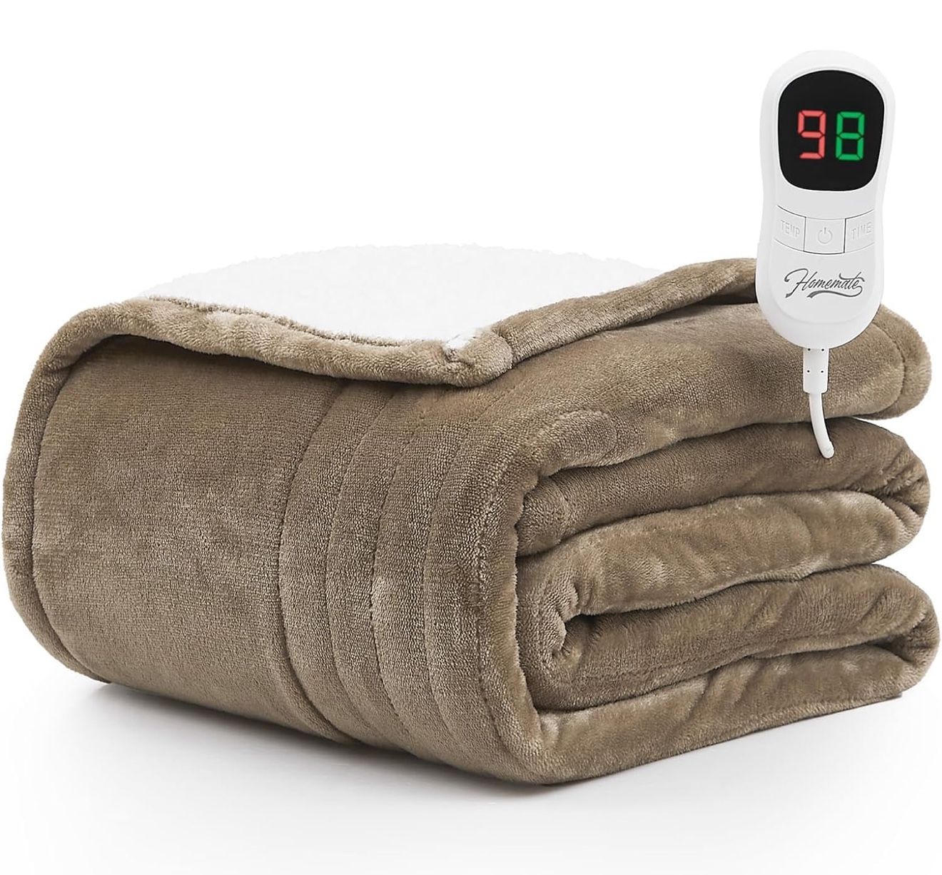 Homemate Electric Heated Blanket Throw - 50"x60"