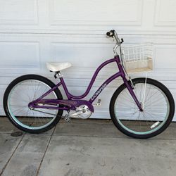 Beautiful Purple Bliss Electra Townie Aluminum Frame 3 Speed Comfort Cruiser