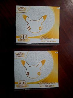 Pokemon 30th anniversary pokemon center Etb's elite trainer box