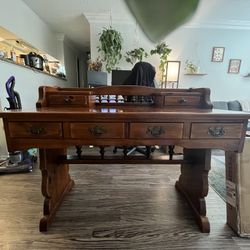Wooden Desk 52.5” (with Drawers)