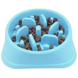 Dog Feeder Slow Eating Pet Bowl