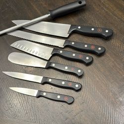 WÜSTHOF 7 Piece Knives  And Block
