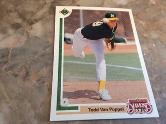 Todd Van Poppel 1991 Upper Deck Card 12F