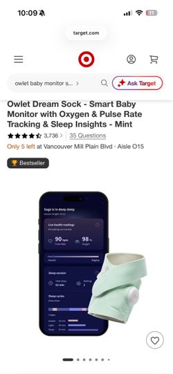 Owlet Dream sock