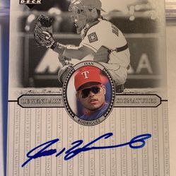 IVAN RODRIGUEZ AUTOGRAPH 2000 UPPER DECK “LEGENDARY SIGNATURES”