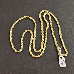 14k Gold Necklace 20 Inch