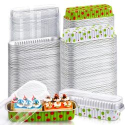 Aluminum Foil Mini Loaf Pans with Lids