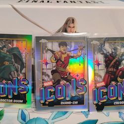 Marvel 2025 Topps Chrome Icons Marvel Cards Bundle
