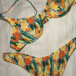 Yellow Multicolored Bikini
