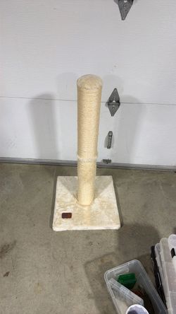 Tall Cat Scratching Post with Base 32” post