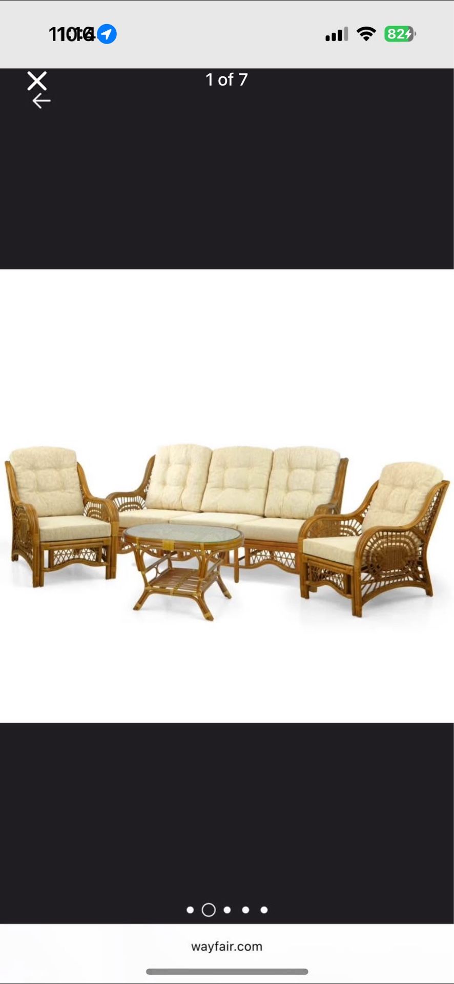 Wicker Furniture Set