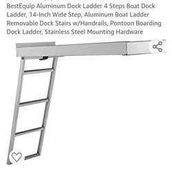 4 Step boat docking ladder