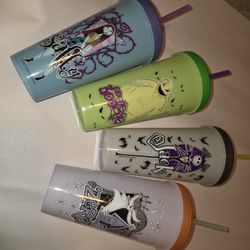 Nightmare Before Christmas Color-Changing Cups – Set of 4
