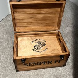 Marine Wooden Chest Locker 