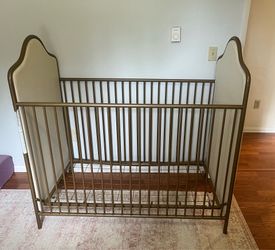 Little Seeds Piper Upholstered Metal Crib