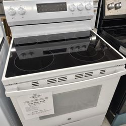 $549(MSRP$899, Save $350) GE 5 Burner Electric Range With  Steam Clean and Dual Heat Element 