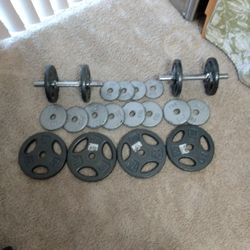 Just Reduced. 85lb. Dumbbell Set