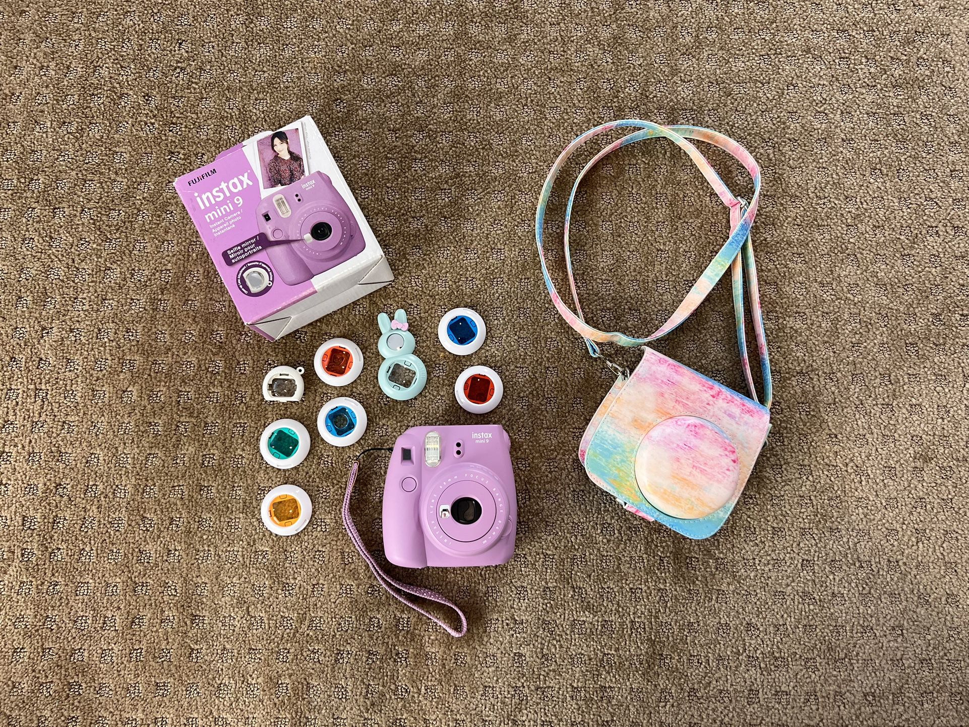 Fujifilm Instax Mini 9 Instant Camera smoky purple raisin violet Mini 9 Instax