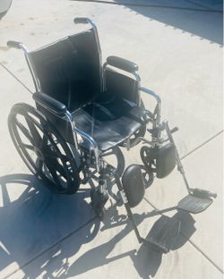 Standard Wheelchair with Elevating Leg Rests and foot rest