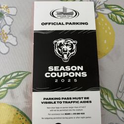 BEARS/BILLS PARKING PASS FOR 8/17/25 