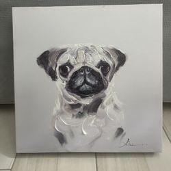 Pug Dog Painting 