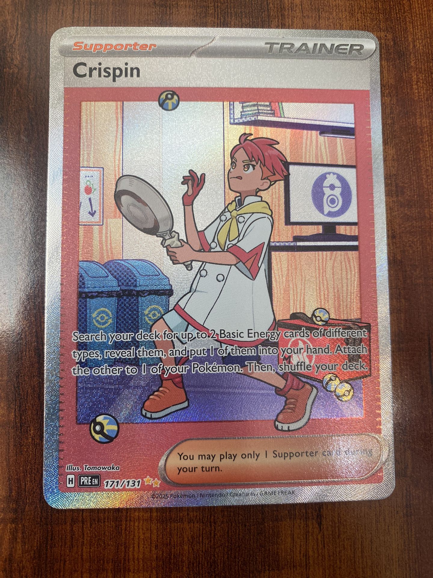 Pokemon Crispin 171/131 SIR Prismatic Evolutions Holo Rare MINT PACK FRESH! ⭐️