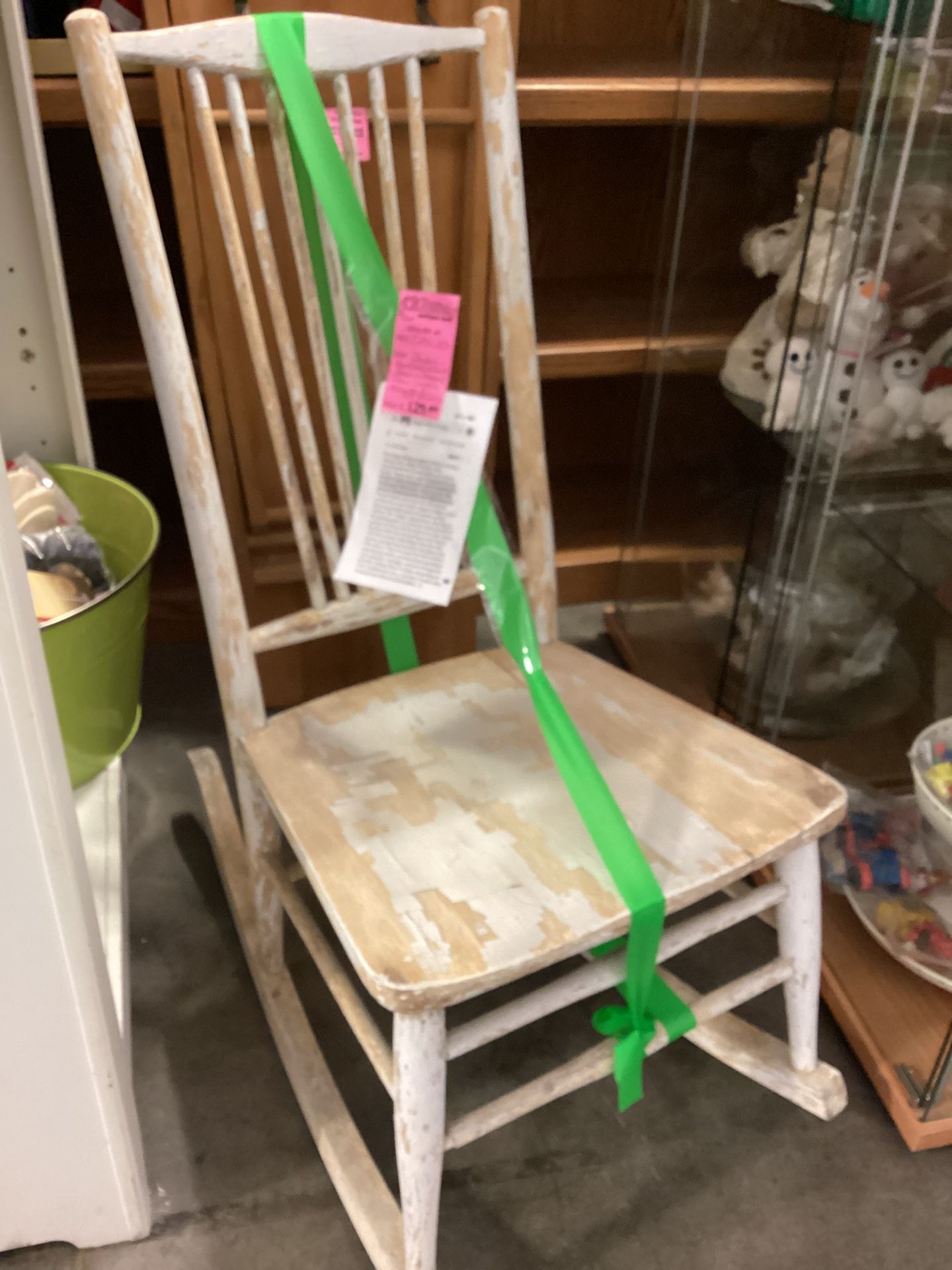 Chippy Phoenix Chair Company Armless Rocker Rocking Chair - Vintage - Antique
