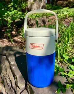 THIRSTY? - Coleman Blue 1/2 Gallon Water Jug (Now $8 CASH ONLY)