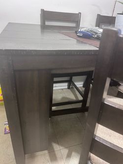 Dining table and chairs